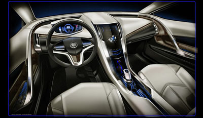 Cadillac Converj Electric Hybrid Concept 2009 interior